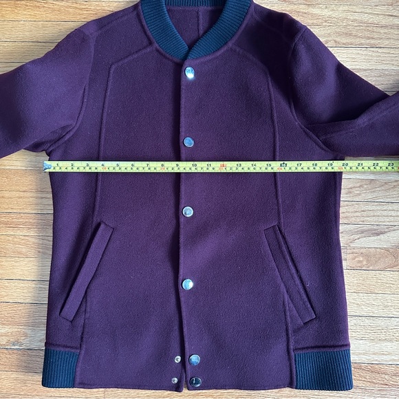 Burgundy bomber jacket - Picture 9 of 10